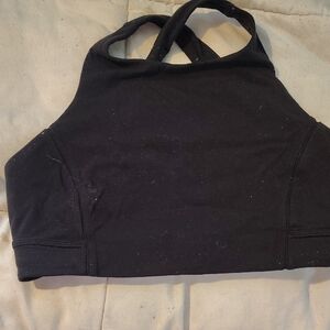 Lululemon Athletica Black High-Neck Sports Bra